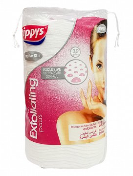 Tippys Exfoliating Pads Οβάλ Για Ευαίσθητο Δέρμα 40Τεμ