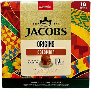 Jacobs Origins Single Colombia 9 Capsules 18Pcs