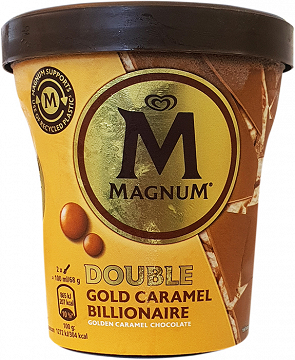 Magnum Double Gold Caramel Billionaire Παγωτό 440ml
