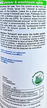 Hg Shower & Washbasin Spray 500ml