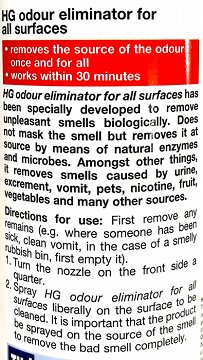 Hg Odour Eliminator Spray For All Surfaces 500ml