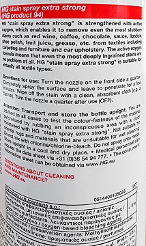 Hg Stain Spray Extra Strong 500ml