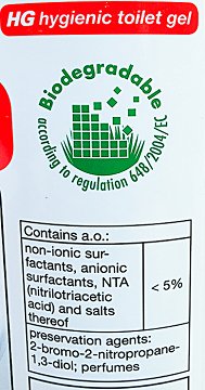 Hg Hygienic Toilet Gel 500ml