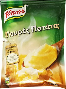 Knorr Πουρέ Πατάτας 3 Μερίδες 95g