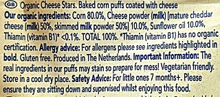 Organix Organic Melty Cheese Stars 20g