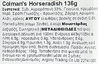 Colmans Horseradish Sauce 136g