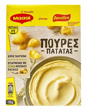 Maggi Mousline Πουρές Πατάτας 125g 4 Μερίδες