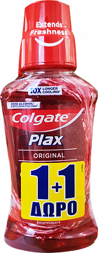 Colgate Plax Original Mouthwash 250ml 1+1 Free