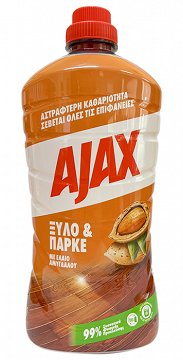Ajax Υγρό Καθαρισμού Για Ξύλο & Παρκε Με 'Ελαιο Αμυγδάλου 1L
