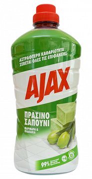 Ajax Πράσινο Σαπούνι Υγρό Καθαρισμού Για Μάρμαρα & Πλακάκια 1L