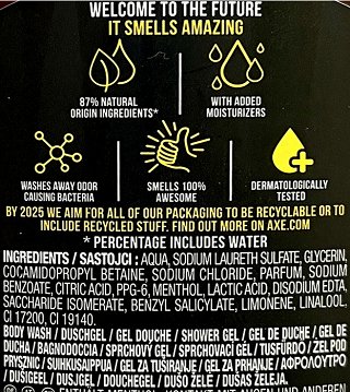 Axe Recharge Sport Refresh 3 In 1 Shower Gel 400ml