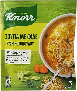 Knorr Σούπα Με Φιδέ Γεύση Κοτόπουλο 69g