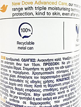 Dove Advanced Care Beauty Finish Spray 150ml
