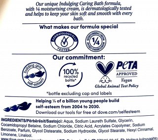 Dove Indulging Caring Bath Soft & Smooth Shower Cream 720ml