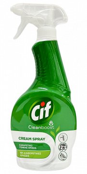 Cif Cleanboost Cream Spray Καθαριστικό Γενικής Χρήσης 500ml