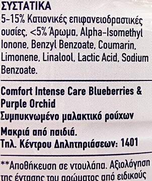 Comfort Intense Care Blueberries & Purple Orchid Concentrated Fabric Softener 1,196L