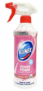 Klinex Power Foam Spray Λεκάνη & Μπάνιο Floral Fresh 435ml