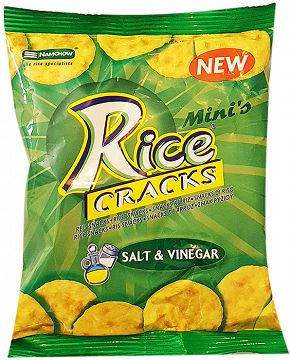 Rice Cracks Minis Rice Snacks Salt Vinegar 35g