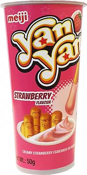 Yan Yan Σνακ Φράουλας 50g