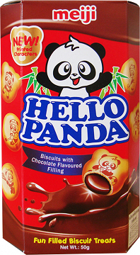 Hello Panda Μπισκοτάκια Με Γέμιση Κρέμα Σοκολάτα 50g