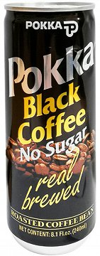 Pokka Black Coffee No Sugar 240ml