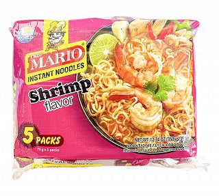 Mario Instant Noodles Γεύση Γαρίδα 5x70g