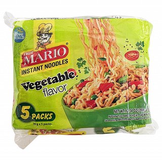 Mario Instant Noodles Γεύση Λαχανικών 5x70g