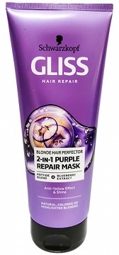 Schwarzkopf Gliss Blonde Hair Perfector 2 Σε 1 Μάσκα Μαλλιών 200ml