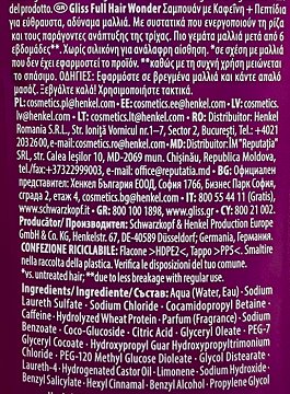 Schwarzkopf Gliss Shampoo Full Har Wonder 400ml