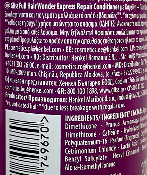 Schwarzkopf Gliss Full Hair Wonder Spray Conditioner 200ml