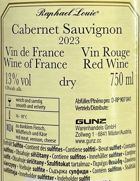 Raphael Louic Cabernet Sauvignon 750ml