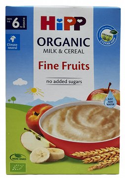 Hipp Organic Φρουτόκρεμα Δημητριακών Με Γάλα 250g