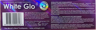 White Glo 2 In 1 With Mouthwash 100ml + 1 Toothbrush Free