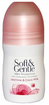 Soft&Gentle Deodorant Γιασεμί Και Γάλα Καρύδας Roll On 50ml