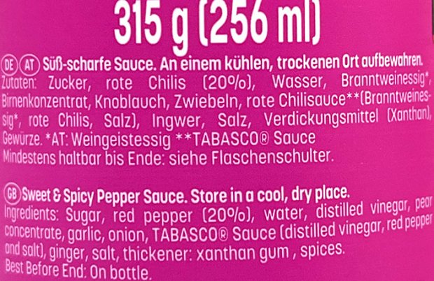 Ταμπάσκο Sweet & Spicy 256ml