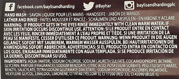 Baylis & Harding Black Pepper & Ginseng Hand Wash 500ml