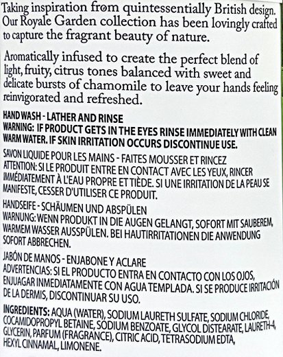 Baylis & Harding Royale Garden Verbena & Chamomile Hand Wash 500ml