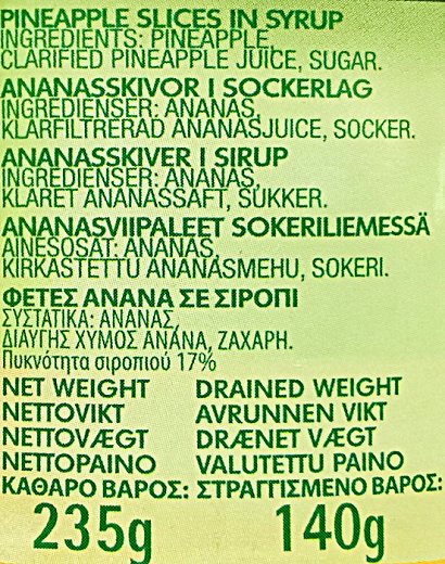 Del Monte Ανανάς Φέτες Σε Σιρόπι 235g