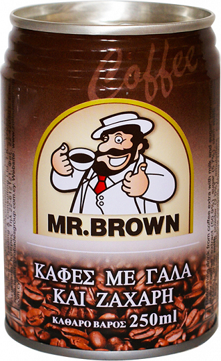 Mr Brown Με Γάλα Και Ζάχαρη 250ml