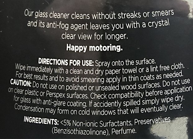 Astonish Car Care Anti Fog Glass Cleaner 750ml