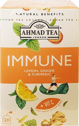 Ahmad Tea Immune Lemon Ginger Turmenic 20Pcs