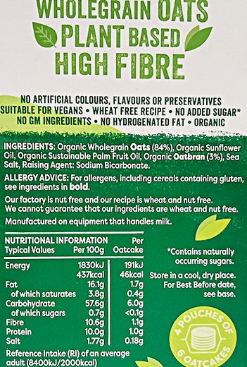 Nairns Scottish Oatcakes Organic 250g