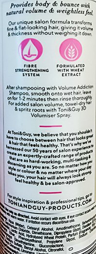 Toni & Guy Volume Addiction Conditioner 250ml