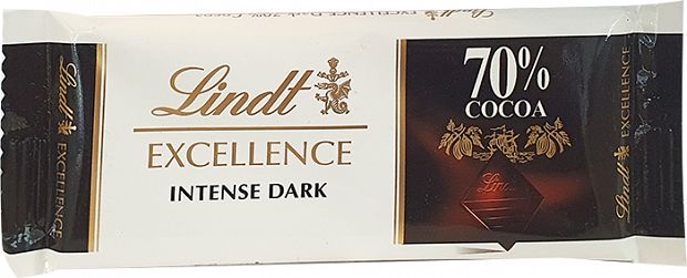 Lindt Excellence 70% Cocoa Intense Dark Chocolate 35g