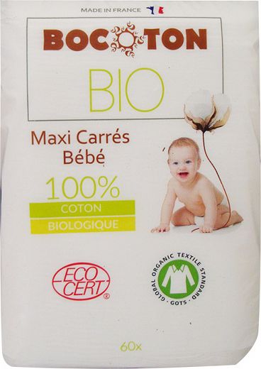 Bocoton Bio Maxi Cotton Pads For Babies 60Pcs
