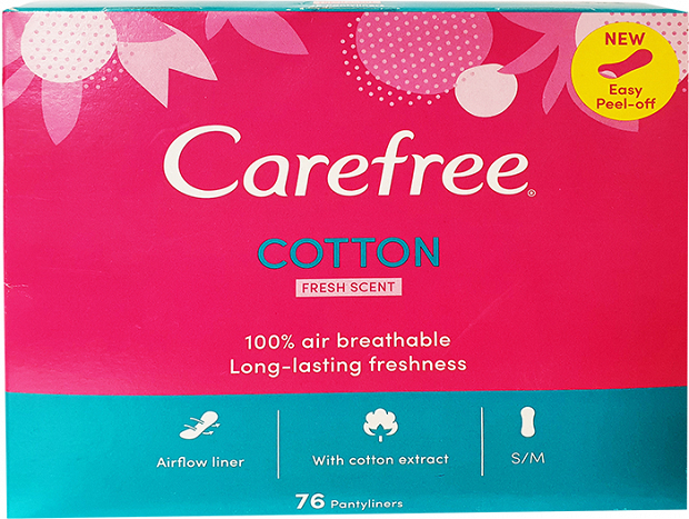 Carefree Cotton Fresh Scent 76Τεμ