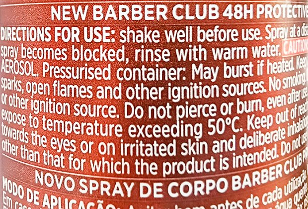 Loreal Men Expert Barber Club Body Spray 150ml