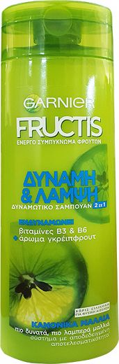 Fructis Δύναμη & Λάμψη 2 Σε 1 Σαμπουάν 400ml