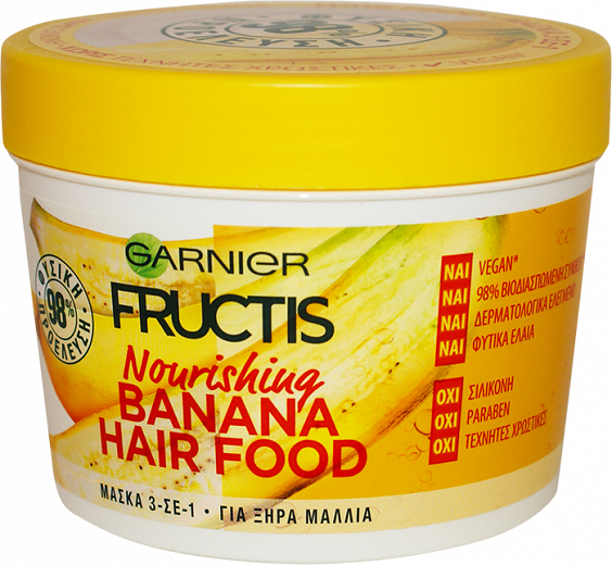 Fructis Nourishing Banana Hair Food Hair Mask For Dry Hair 390ml
