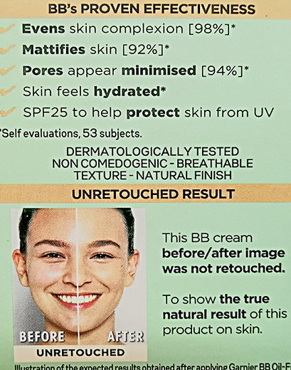 Garnier Skin Active BB Cream For Combination/Oily Skin Medium 50ml
